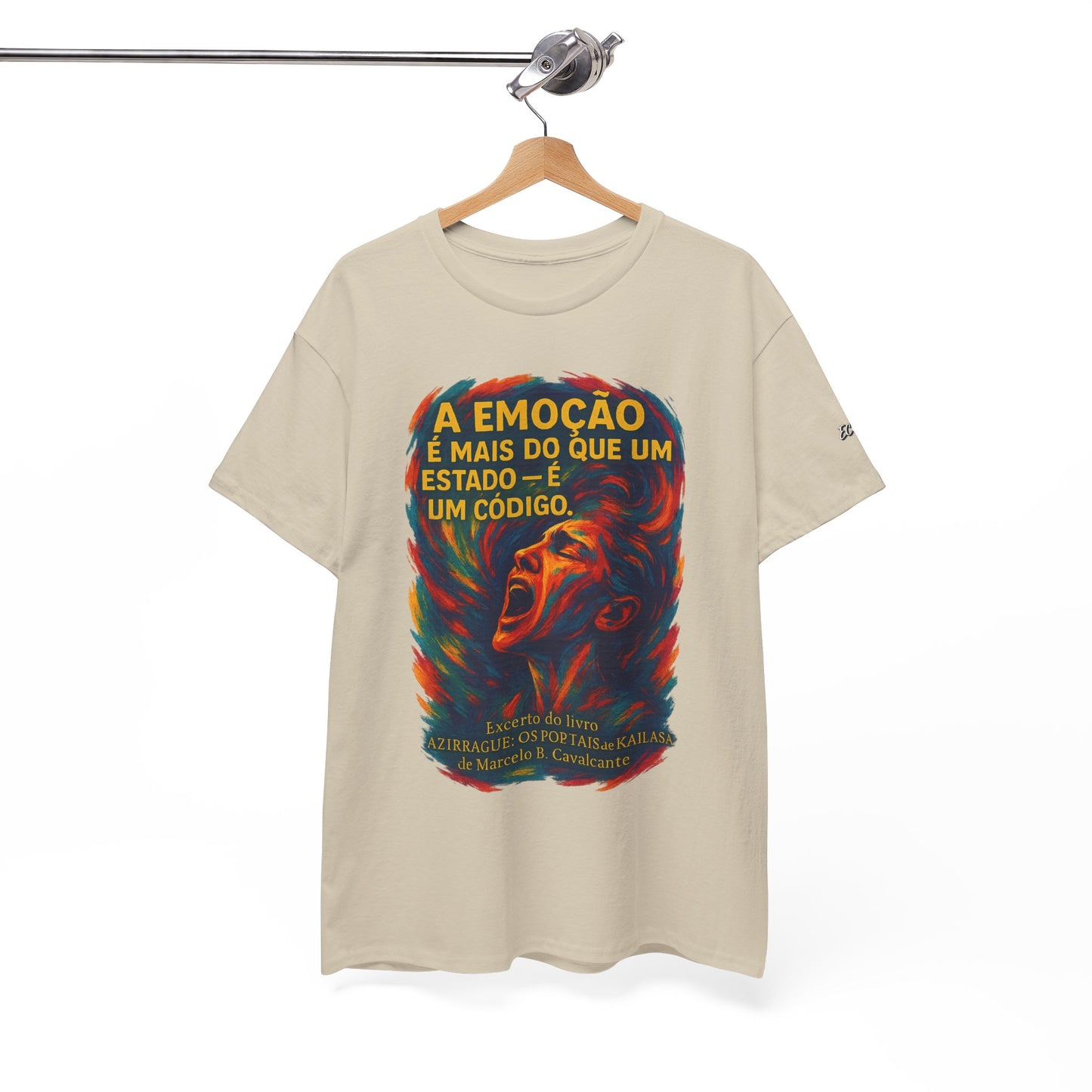 Camiseta Frase de Azirrague – Trecho de Marcelo B. Cavalcante | Algodão Gildan 5000