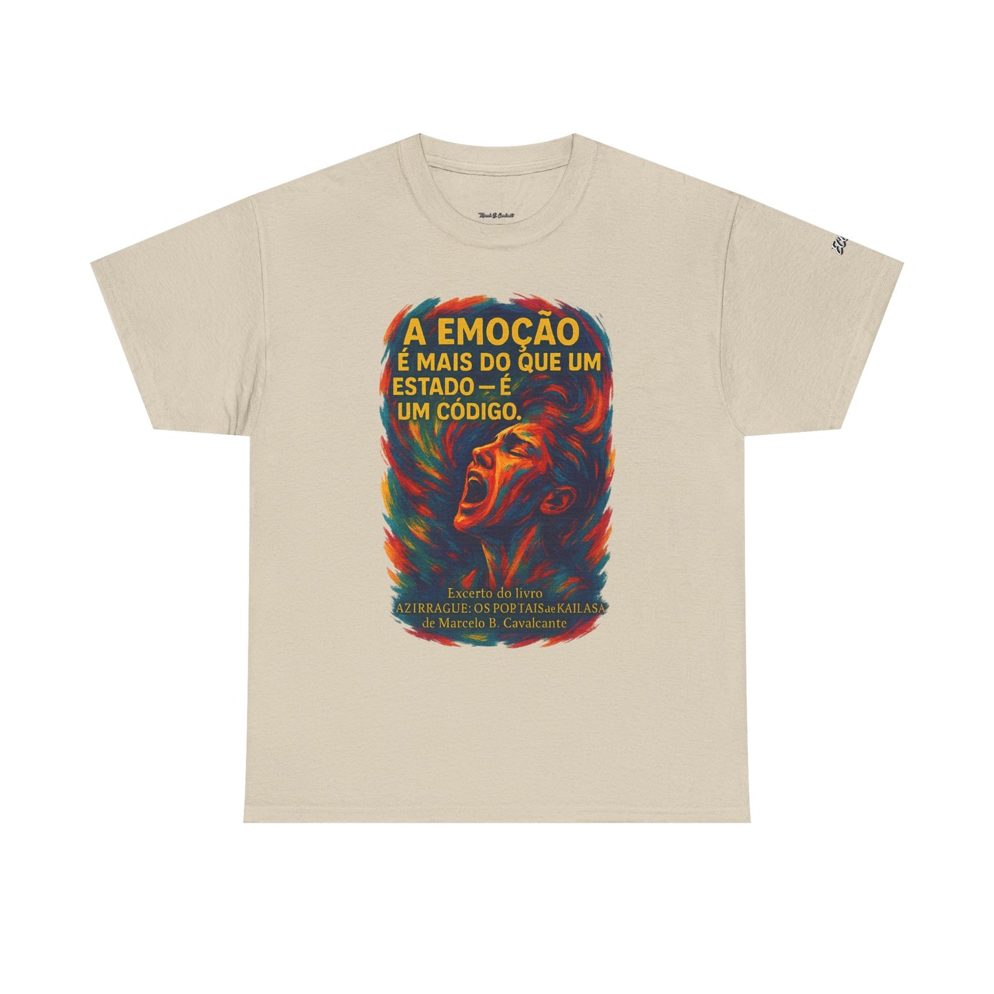Camiseta Frase de Azirrague – Trecho de Marcelo B. Cavalcante | Algodão Gildan 5000