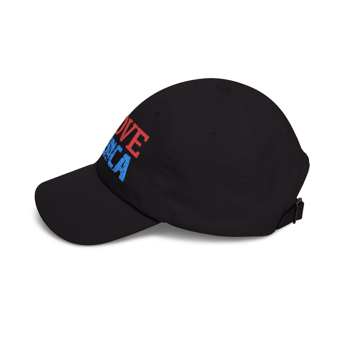 Boné Dad Hat Bordado Love 'Merica | Algodão Premium Ajustável