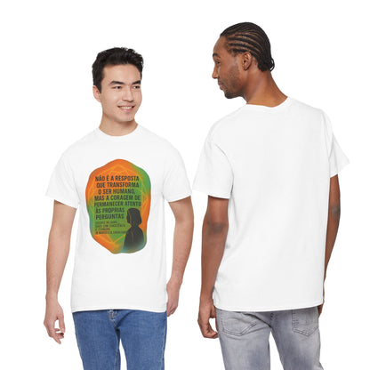 Inspirational Portuguese Quote T-Shirt — 'Coragem de Permanecer Atento'
