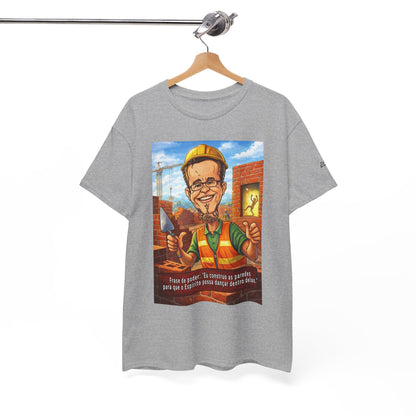 Camiseta Azimur com Frase de poder "Eu construo as paredes para que o Espírito possa dançar dentro delas."
 – Algodão Premium