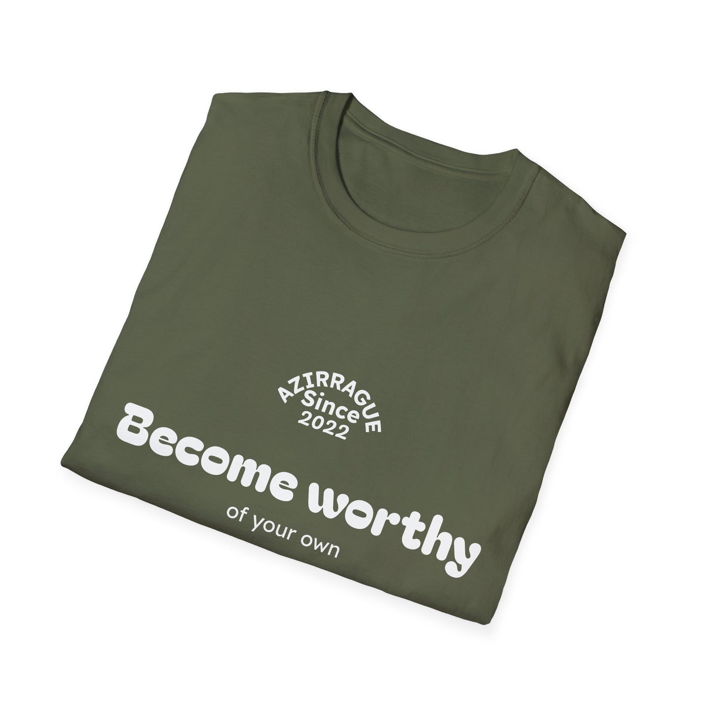 Camiseta Minimalista com Frase em Inglês | Become Worthy Tee