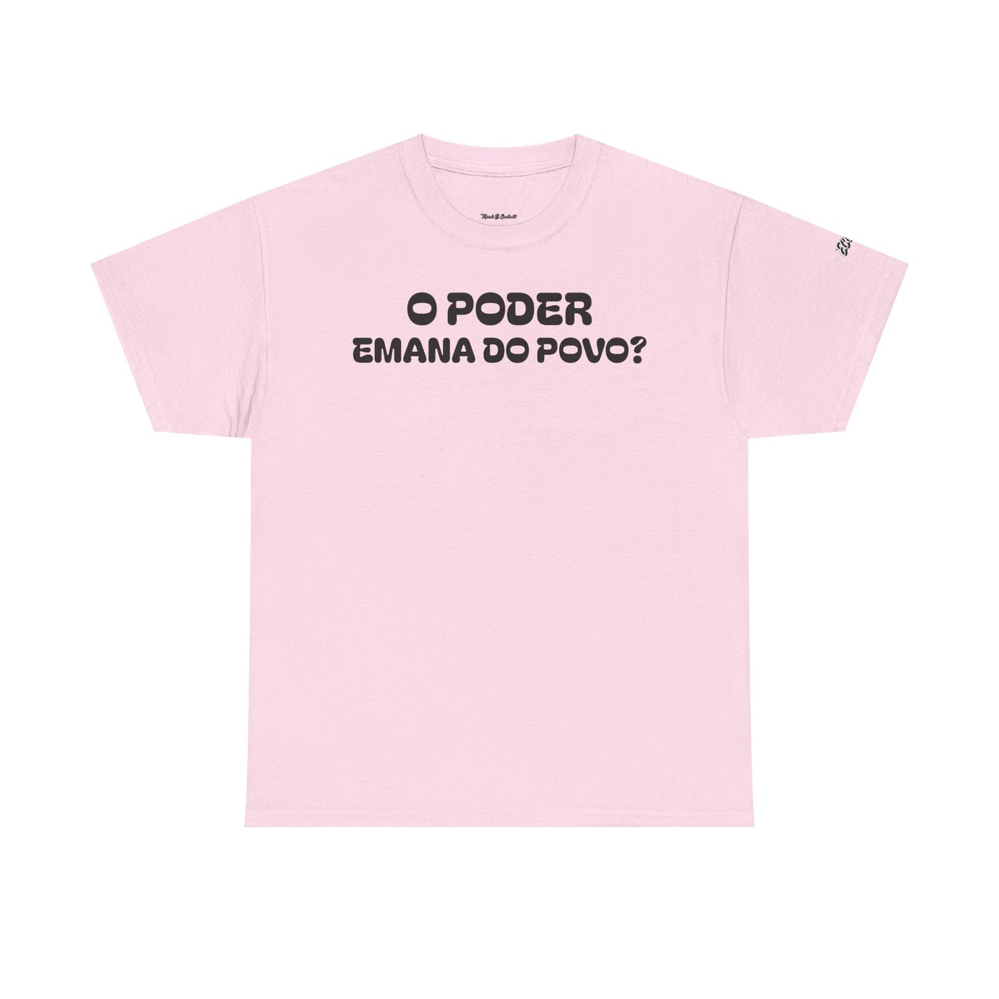 Camiseta “O Poder Emana do Povo” – Reflexão Sociológica sobre Poder e Sociedade