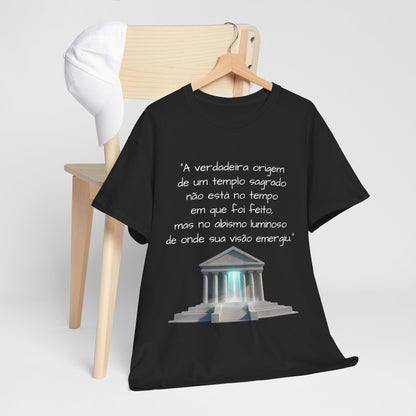 Camiseta Templo Sereno — Algodão 100% Médio