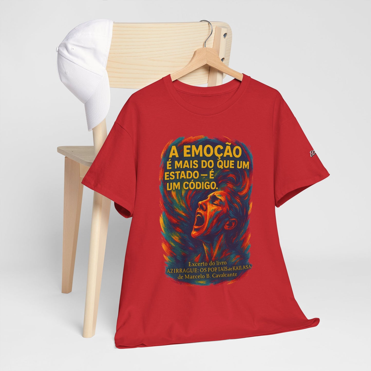 Camiseta Frase de Azirrague – Trecho de Marcelo B. Cavalcante | Algodão Gildan 5000