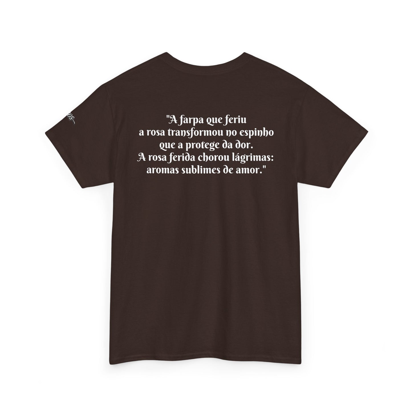 Camiseta Poema Azirrague — Rosa em Luto