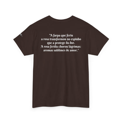 Camiseta Poema Azirrague — Rosa em Luto