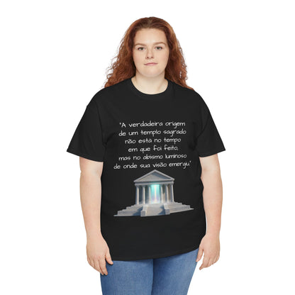 Camiseta Templo Sereno — Algodão 100% Médio