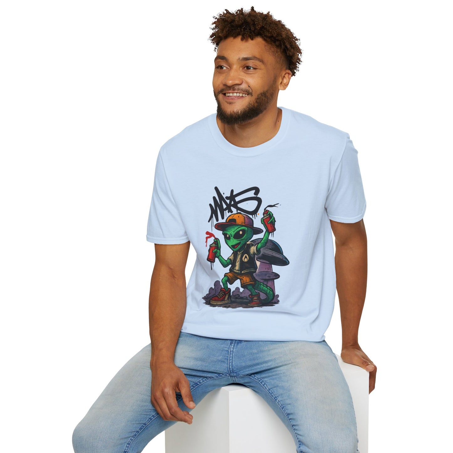Camiseta Street Art Cogumelo Guardião – Algodão Ring-Spun Gildan 64000
