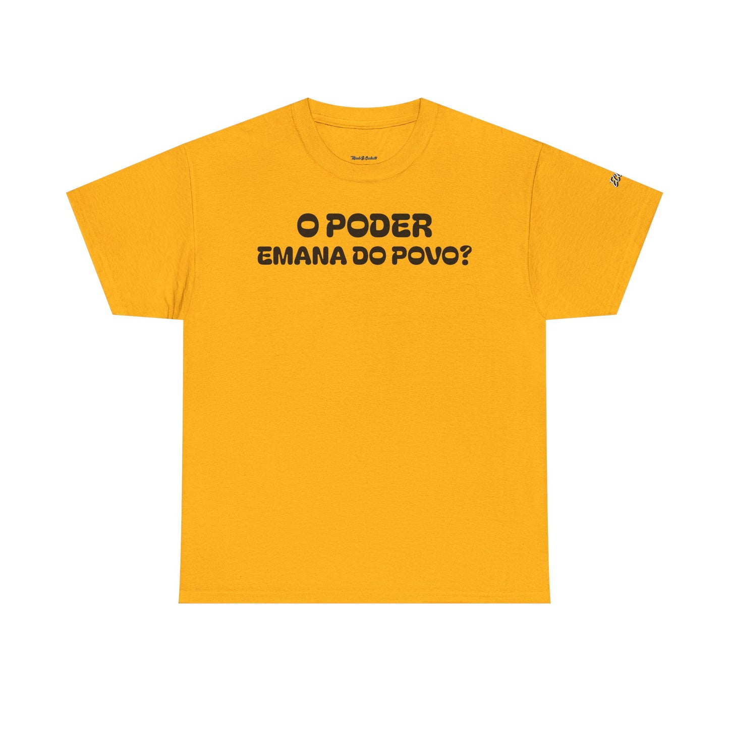 Camiseta “O Poder Emana do Povo” – Reflexão Sociológica sobre Poder e Sociedade