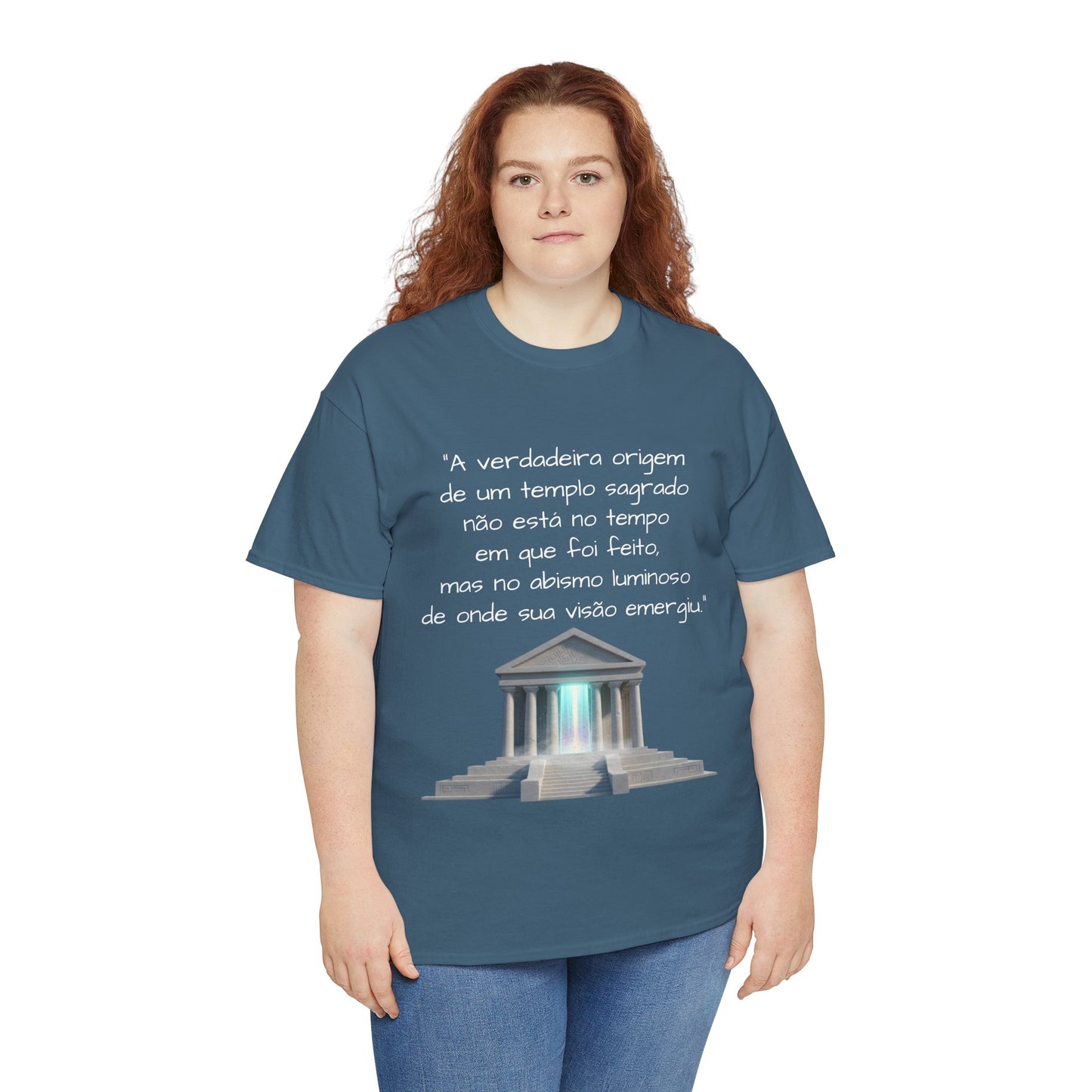 Camiseta Templo Sereno — Algodão 100% Médio